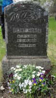 Johan Bernt Monsøs gravsten