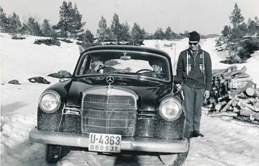 En av Ole Mellemsæthers drosjebiler